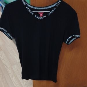 Guess Black Fitted Short Sleeve T-Shirt